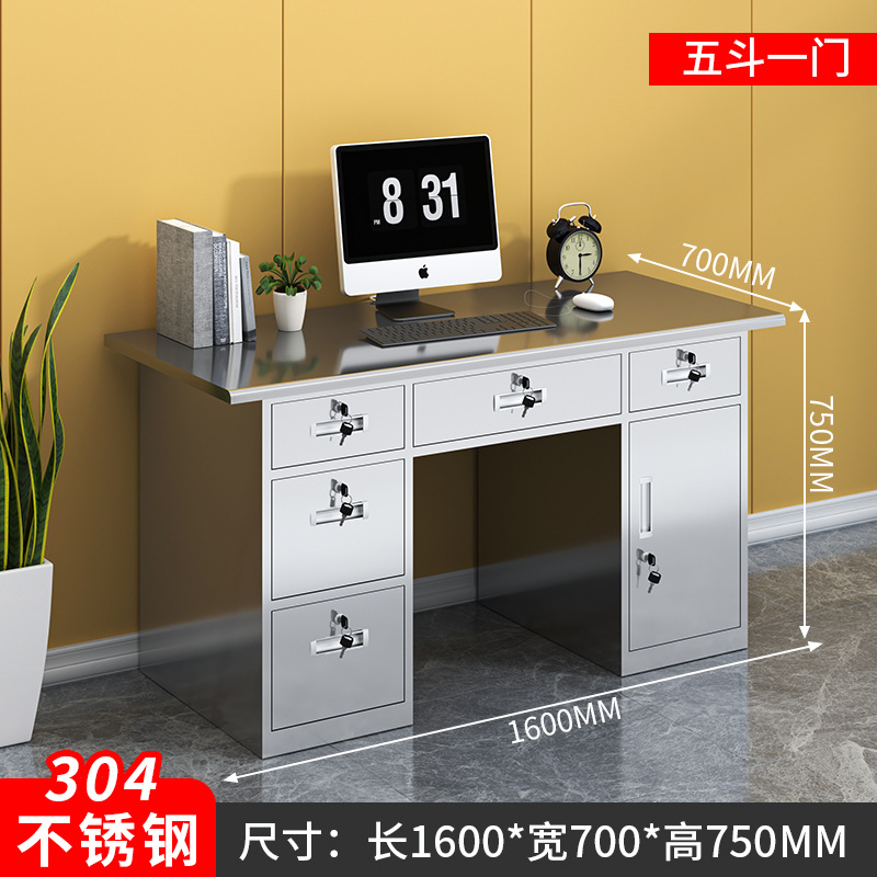 1.6m B형 다섯통 1도어 사무실 책상 304