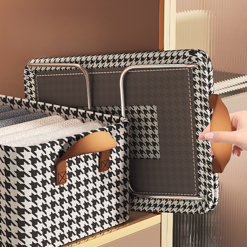 Clothing storage box Household wardrobe Clothing fabric layered…