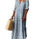 2023 autumn and winter beautiful new cross-border AliExpress retro stand collar plus size fashion loose dress long
