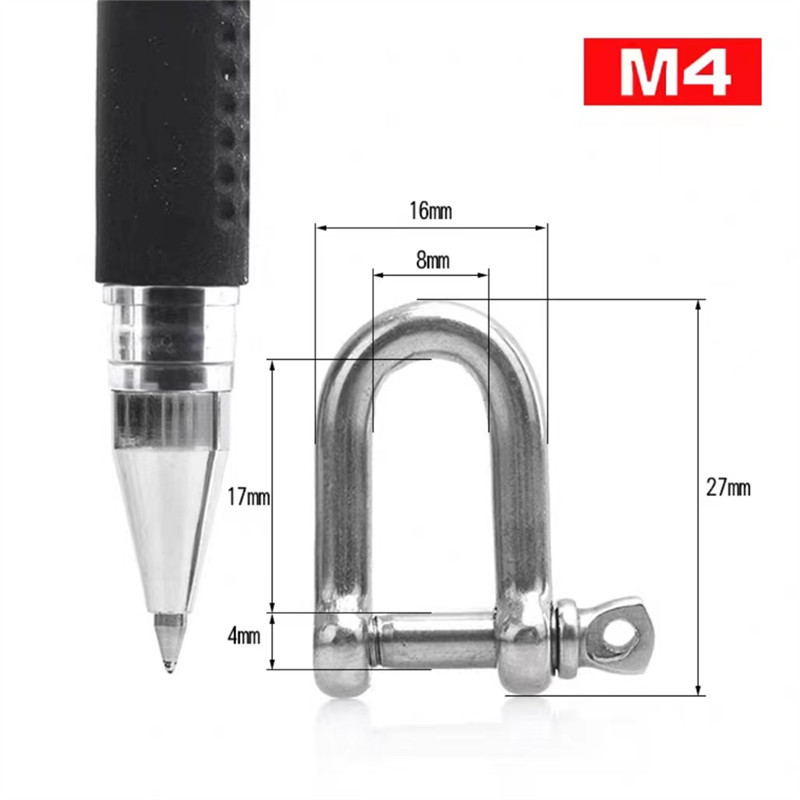Скоба Long Long Long Fastener D-тип нержавеющая M4