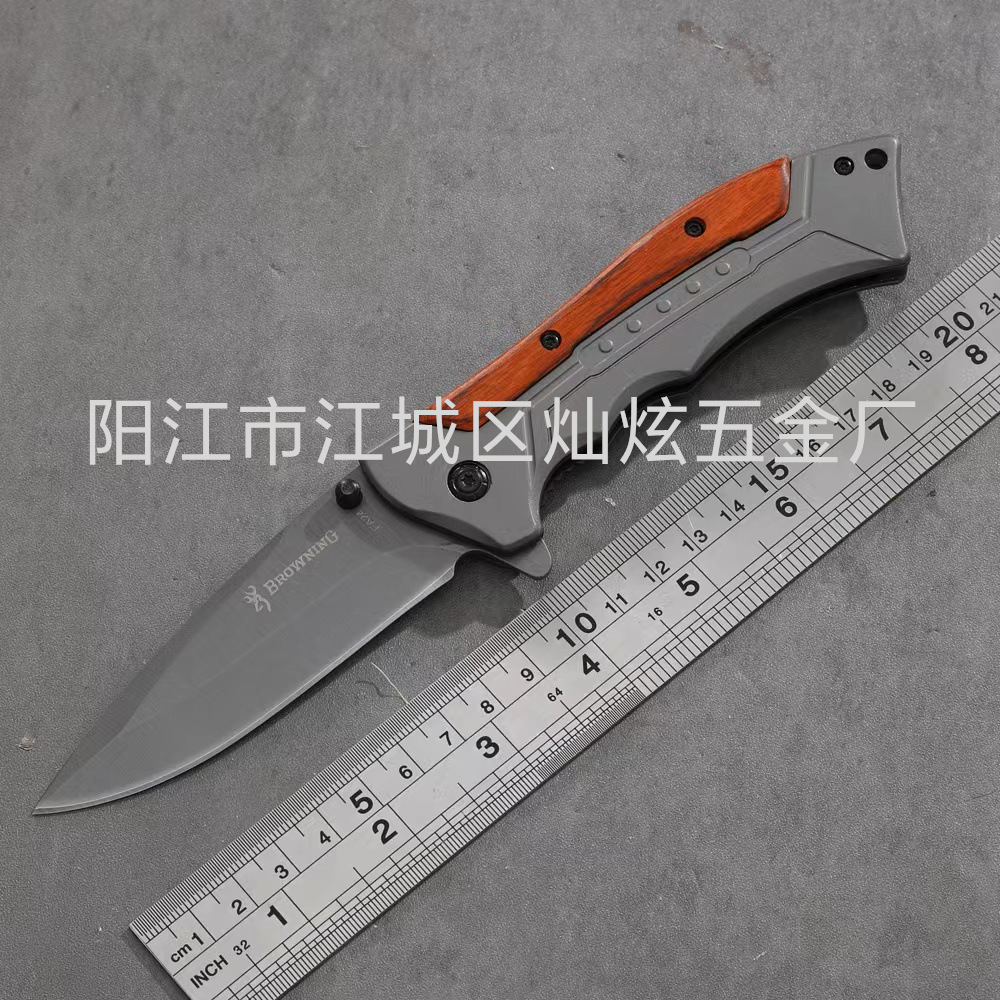 厂家批发不锈钢折刀野外荒野求生户外刀具户外便携防身折叠刀