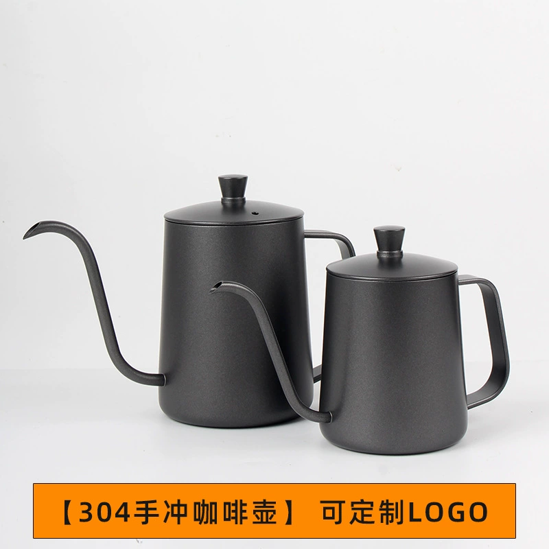 304 ручной флеш горшок из Нержавеющей Стали Кафе бытовой ручной флеш кофейник тонкий рот длинный рот горшок Висячие уха ручной флеш горшок оптом