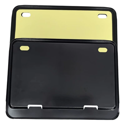 aluminum alloy license plate frame, personalized – Nömrə qabı - black-233168mm-two-shock-absorbing-pads-200-grams-in-a-self-sealing-bag