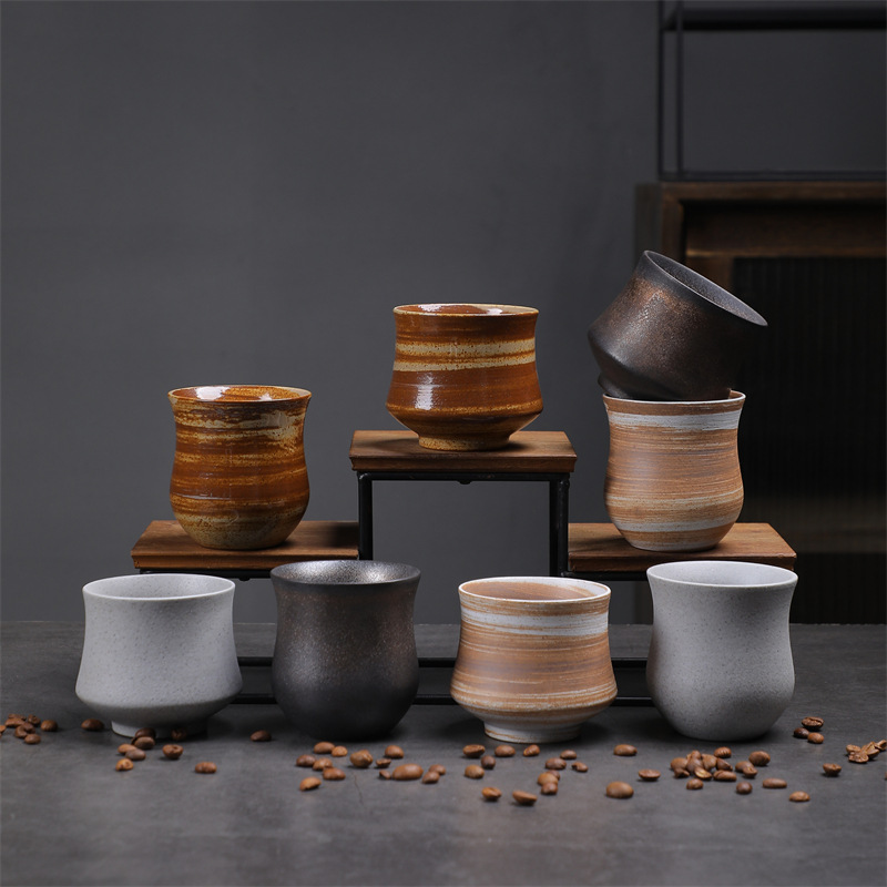 Top Quality Japanese-style Kiln-fired Afternoon Tea Espresso Creative Ceramic Cup, Supply, Rustic Vintage Cup_voghion.com