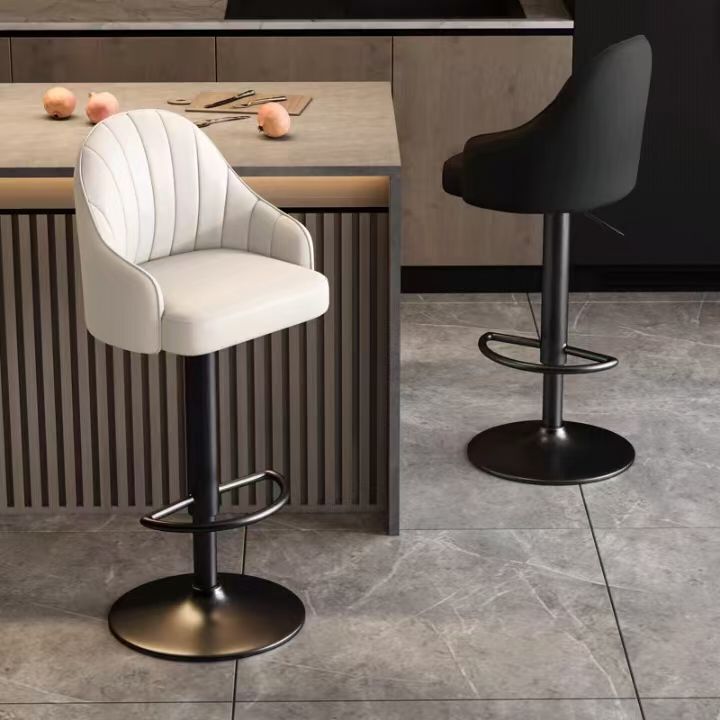 バーチェア、ハイスツール、モダンでシンプルなバーチェア、ホームダイニングチェア、リフトアイランド、業務用レジフロント回転椅子|undefined