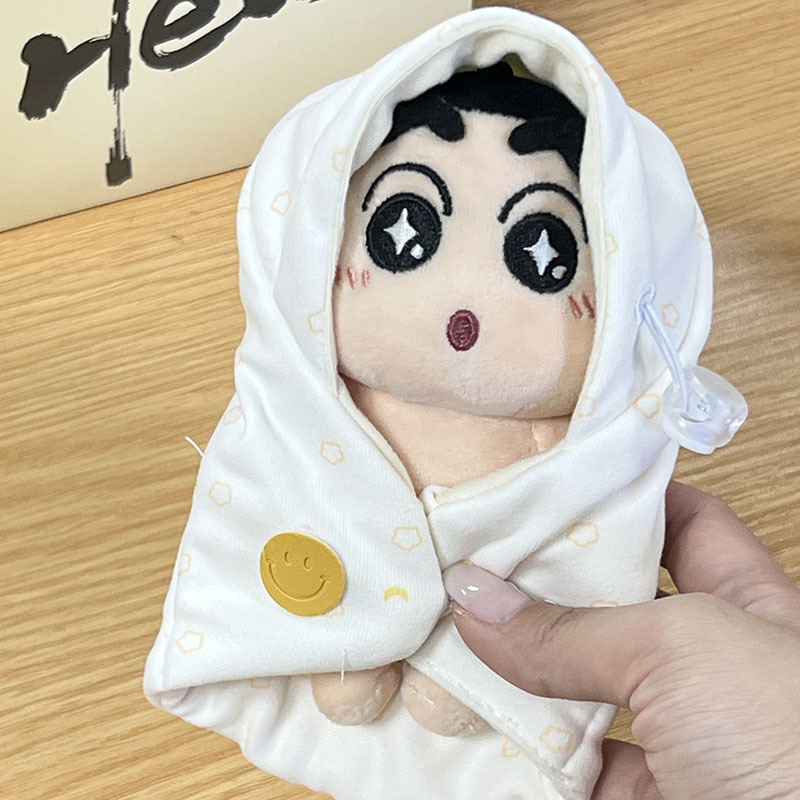 蜡笔小新睡袋创意配饰钥匙扣包包挂件可爱公仔玩偶车挂伴手礼批发