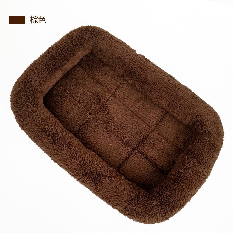 Cama acolchada para perros y gatos — cojín de felpa para todas las estaciones, apto para razas grandes, medianas y pequeñas