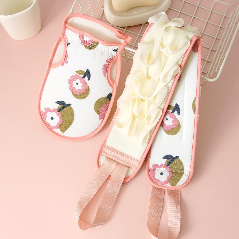 Doble capa gruesa toalla de tela de baño larga toalla de espalda artefacto poderoso frota de barro para descontaminación doméstica tira de tracción especial