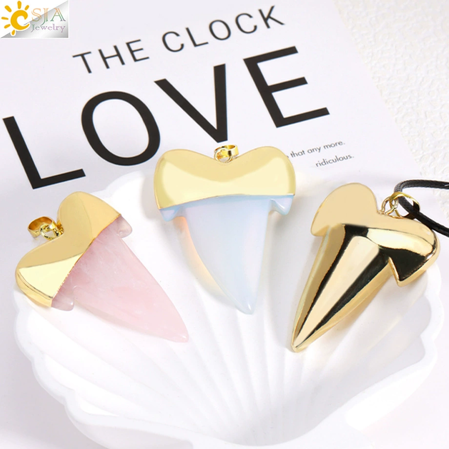 Аксессуар, акула, модный кулон из органического кристалла, оптовая продажа, простой и элегантный дизайн, с драгоценными камнями, прямые продажи с завода