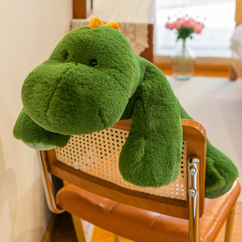 Mulula nuevo super suave mentira dinosaurio muñeca de peluche de juguete perro muñeca zorro dormir almohada femenina al por mayor