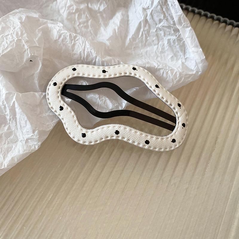 黑白波点星星发夹额前碎发刘海夹可爱通勤BB夹甜酷辣妹潮流发饰女详情34