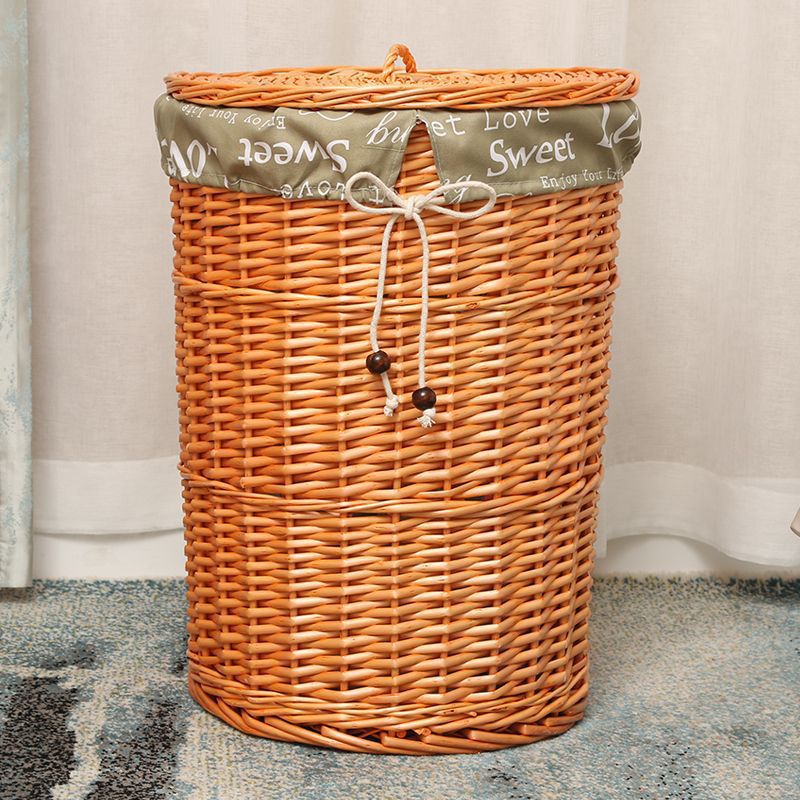 Cesta de almacenamiento de ropa sucia tejida de caña Cesta de ropa sucia Cesta de almacenamiento de ropa sucia