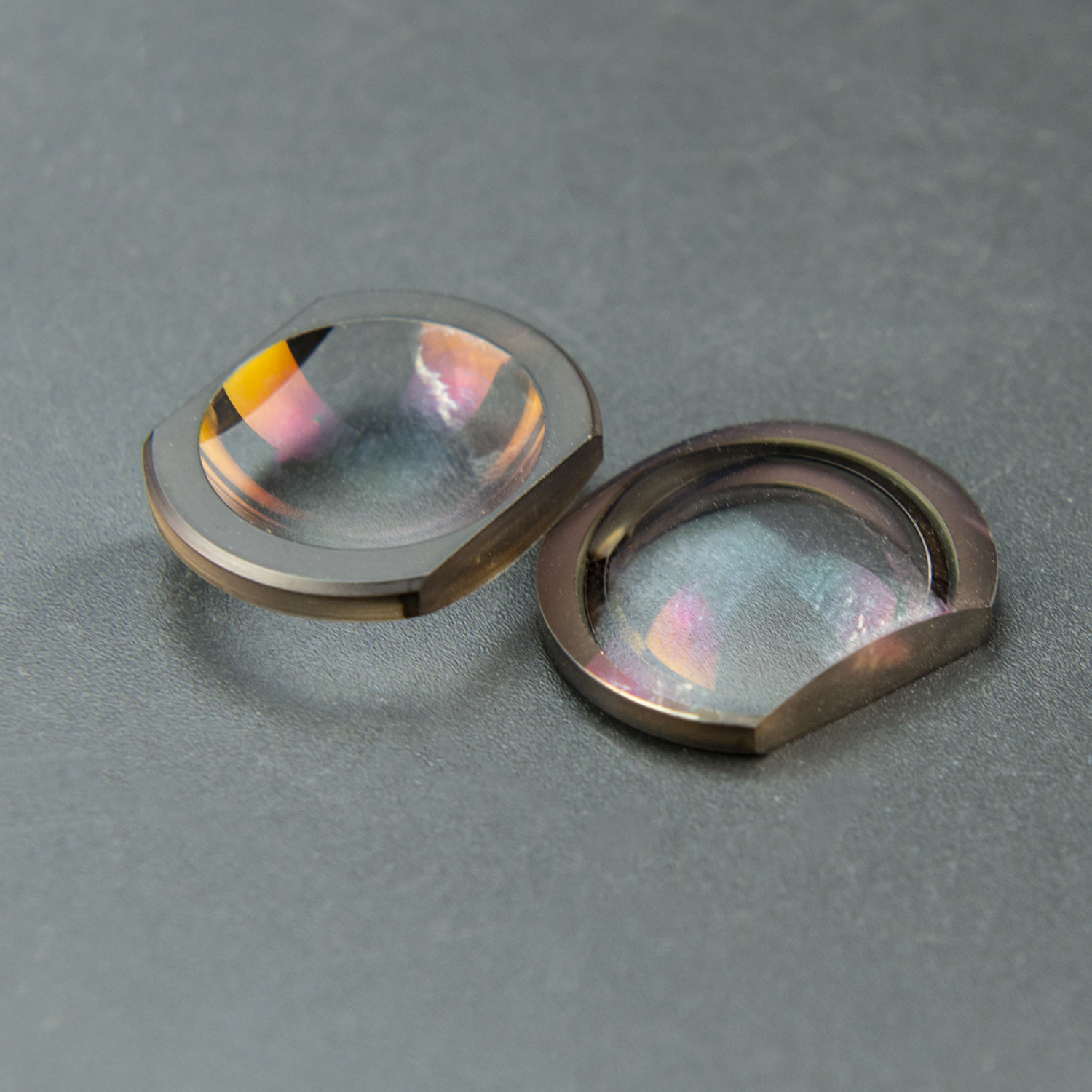 热销异形切割涂墨光学镜片 AR镀膜 消色差光学放大系统镜头模组WL