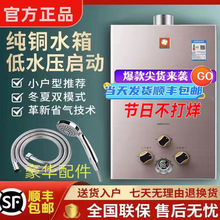 包邮燃气热水器家用8升冲凉洗澡即热人工煤气液化气天然煤气电池