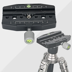 單反相機鋁合金快裝板夾座三腳架穩定器雲台通用攝影快裝快拆夾板