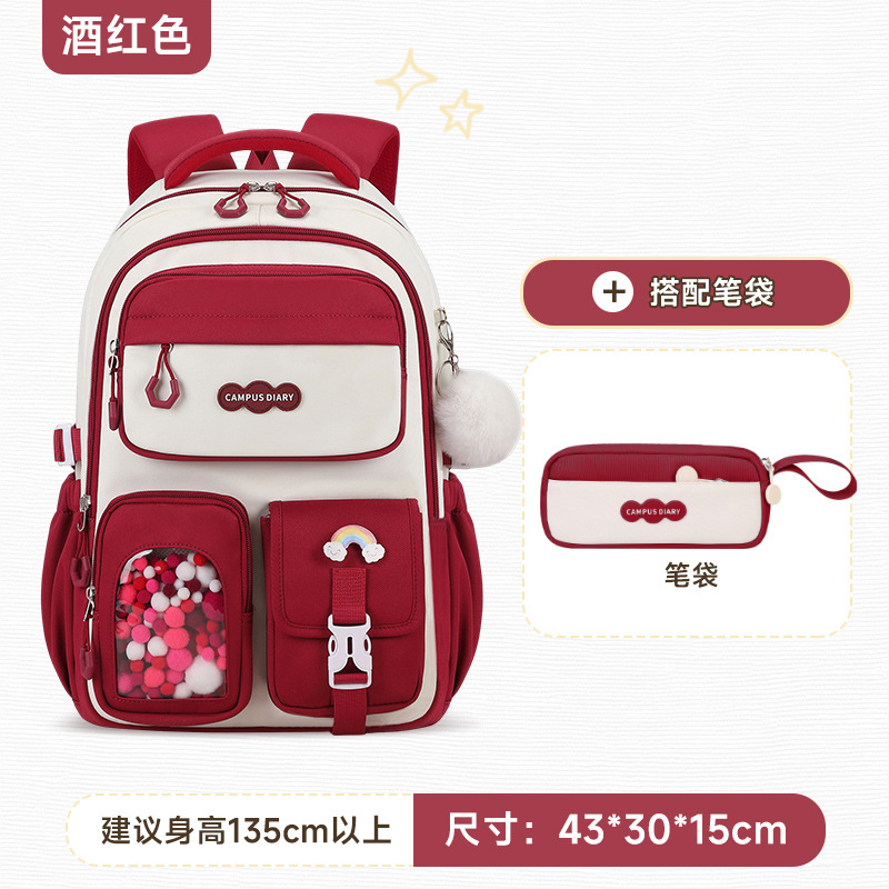 Mochilas escolares de nuevo estilo para estudiantes de secundaria y preparatoria, gran capacidad, mochilas ligeras, mochilas con ruedas al por mayor, colores coloridos y contrastantes