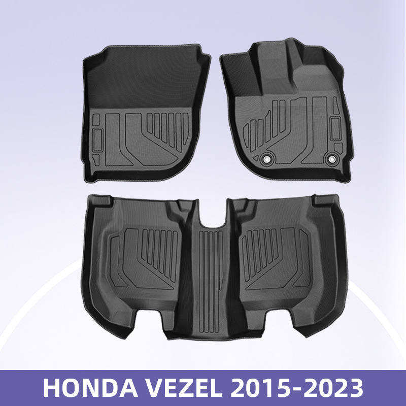 Aplicable a 2015 - 2023 HONDA ZHI VEZEL cojín de pie 3D todo el tiempo material TPE cojín de piso