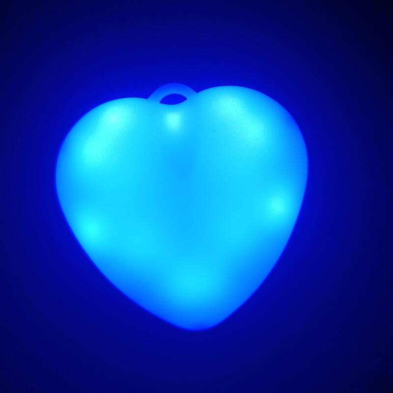 心型LED灯3色触摸感应心钥匙扣挂件礼物学生挂件小夜灯包包寻物灯|undefined