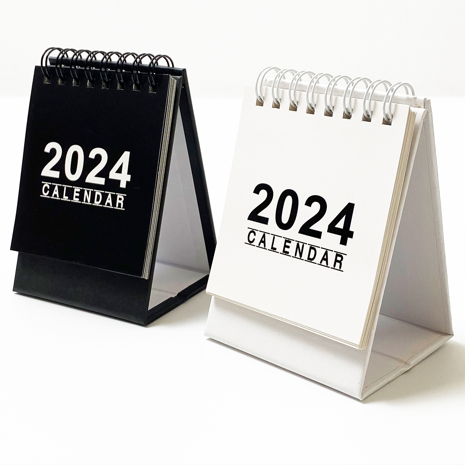 2024-25 Creative Minimalist Desktop Instagram Mini Calendar, Fresh Student Portable Notepad and Daily Planner Standee