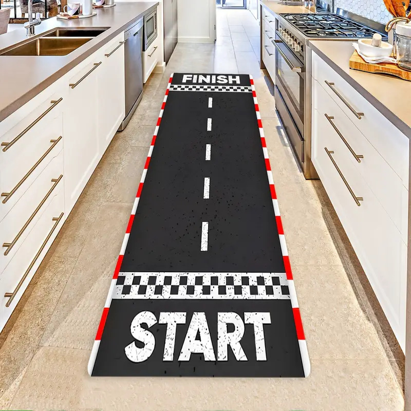 Cross-Border Amazon Water-Absorbent Quick-Drying Road Track Diatom Mud Floor Mat Children's Car Home Anti-Slip Mat