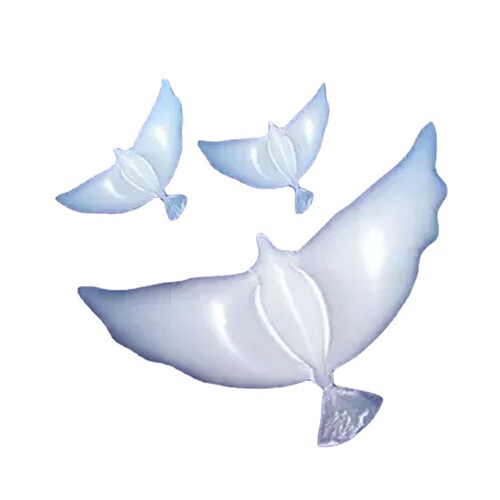 Wedding decoration white dove balloons, wedding dress photography floating pigeons aluminum film balloons, peace dove aluminum foil balloons