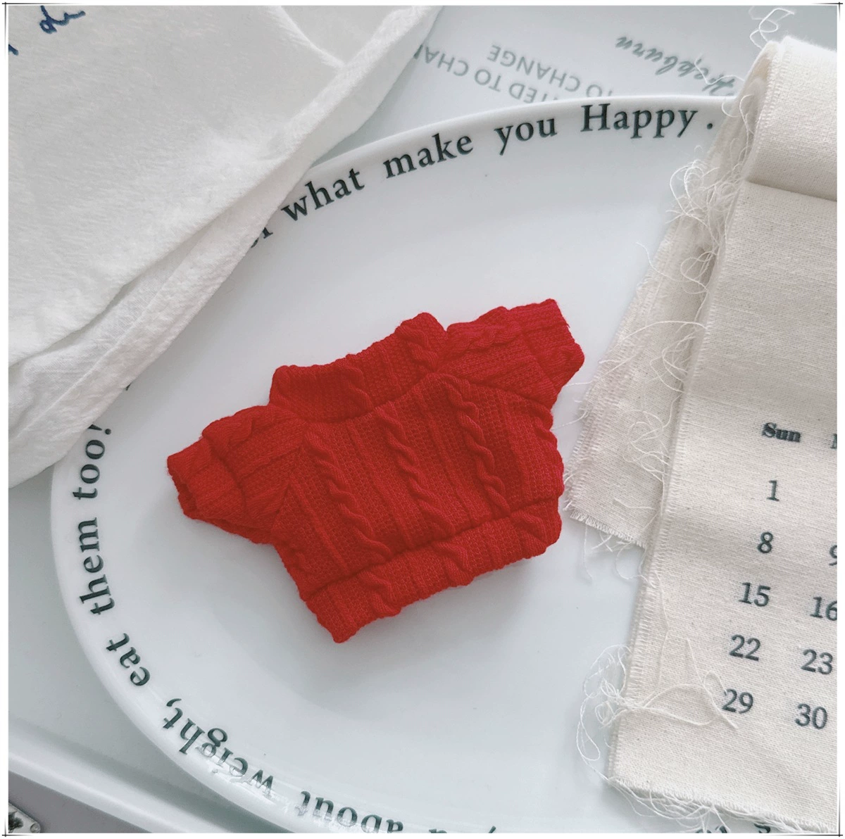 Хлопковая кукла, плюшевая мультяшная вязаная кофта, детская одежда, 10 см, морская звезда, 20 см