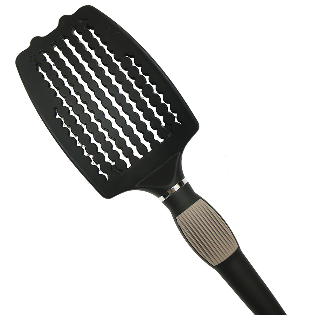 弧形羊角大弯梳 猪鬃毛铝片梳 导热镂空排骨梳 按摩顺发梳 造型梳