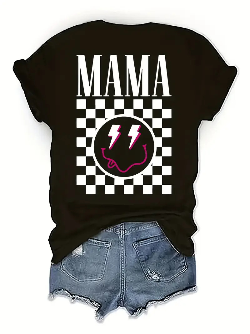 126g Weight Short Sleeve Sleeve Length Regular Sleeve Sleeve Type Polyester Fabric Type Regular Top Length T-shirt Tops Type Holiday, Banquet, Travel Occasion Round Neck Neckline Regular Sleeve Fit Type Mother'S Day Festival Letter Pattern Summer Season Women's Gender Casual, Simple Style, Streetwear Style Wholesale Women's Casual Simple Style Streetwear Letter Short Sleeve T-Shirts 17