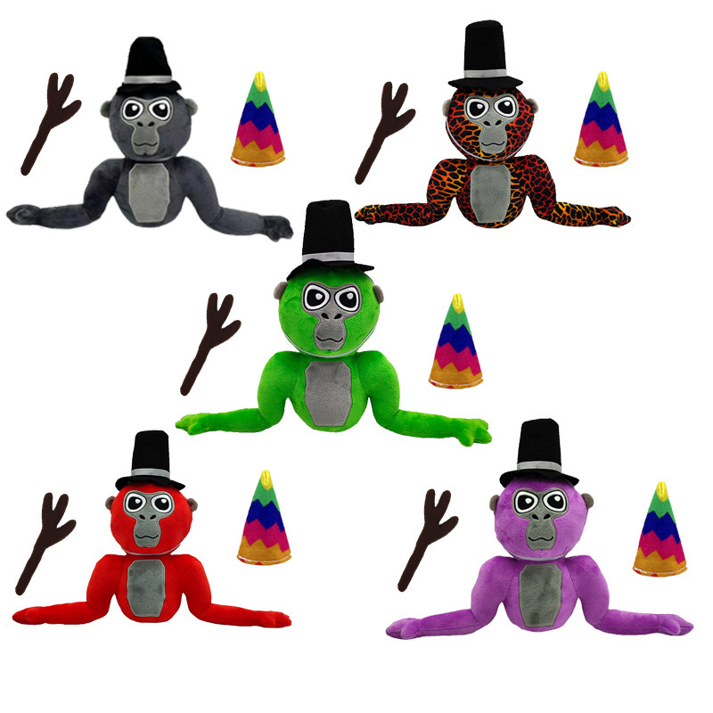 Cross-Border Popular Gorilla Tag Monke Gorilla Game Peripheral Doll Gorilla Plush Doll