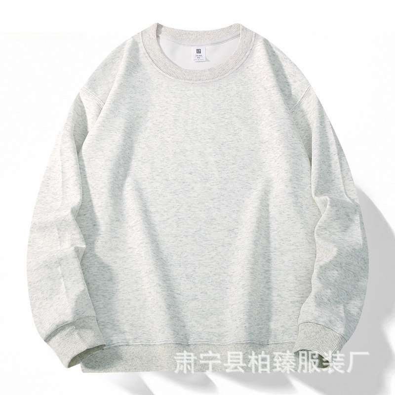 秋冬新款320G重磅基础款纯色华棉连帽卫衣潮牌宽松男华棉卫衣批发|undefined