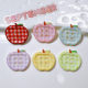 Plastic Accessories DIY Handmade Patch Flat Bottom Children's Hair Accessories Patch Cross Border Shoe Flower Cream Glue Apple Button