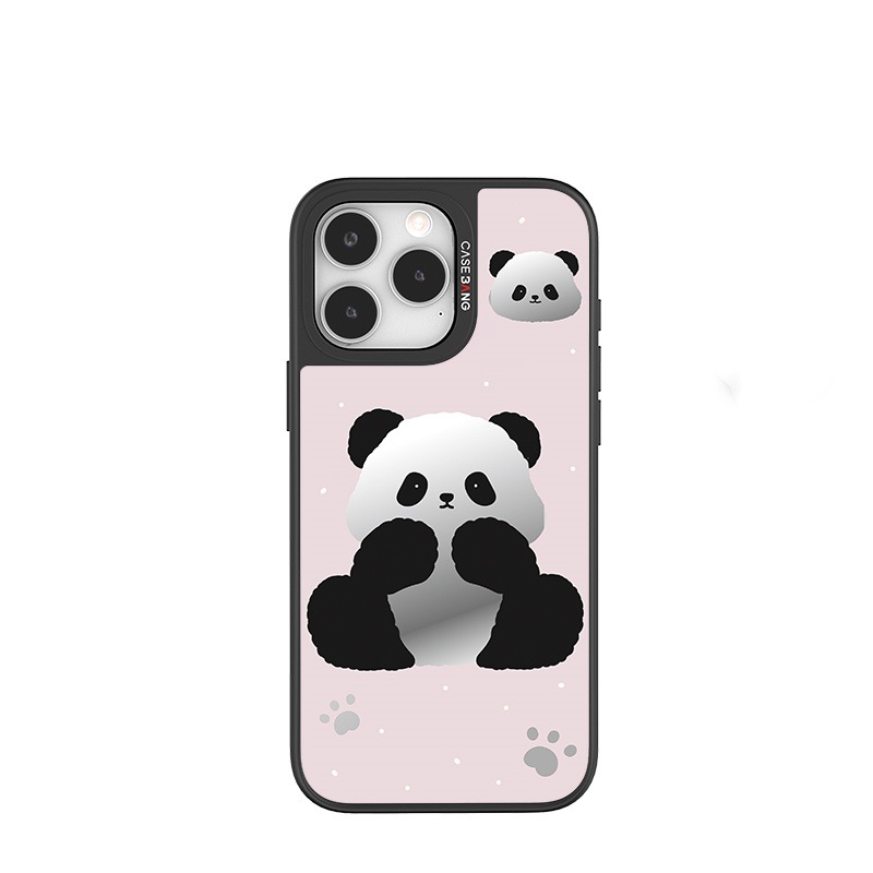 Texto de la lente espejo de la marca chaopai - Negro - panda rosa cpjm145 negro