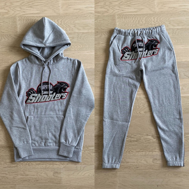 2025Trapstar スウェットシャツ スポーツウェア ジッパー ジャケット スーツ アーチ型文字刺繍 UKDRIPDRILL メンズ|undefined