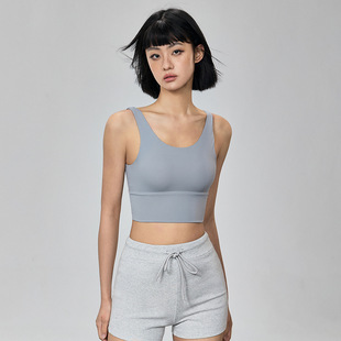 Lycra Skin-Friendly Sports Vest, Feminine Backless Fitness Bra, High-Intensity Training, Lightweight and Breathable Yoga Wear