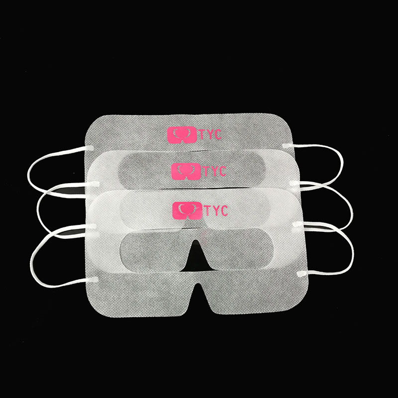 彩色一次性PS三 HTC大朋暴风vr眼镜通用防护无纺布烫印眼罩021