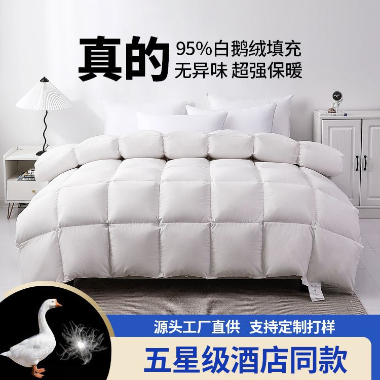Hilton Down Quilt 95 White Goose Down Quilt Core Five-star Hotel Quilt Spring and Autumn Quilt Winter Quilt Duvet Duck Quilt