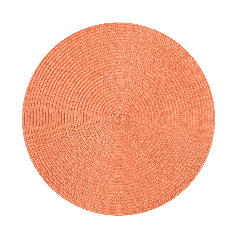 Mantel de Mesa Tejido a Mano de Color Sólido de Material PP, Aislante del Calor, Decoración de Mesa, Protector de Mesa, Mantel Individual