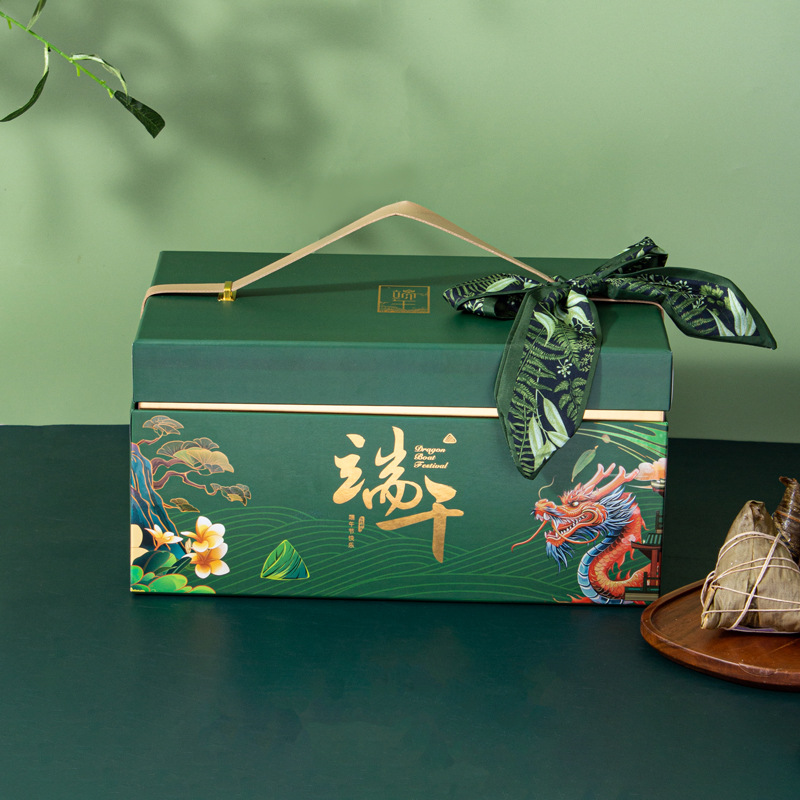 2025现货端午节粽子礼盒批发空盒高级感手提包装盒大号礼品盒空盒