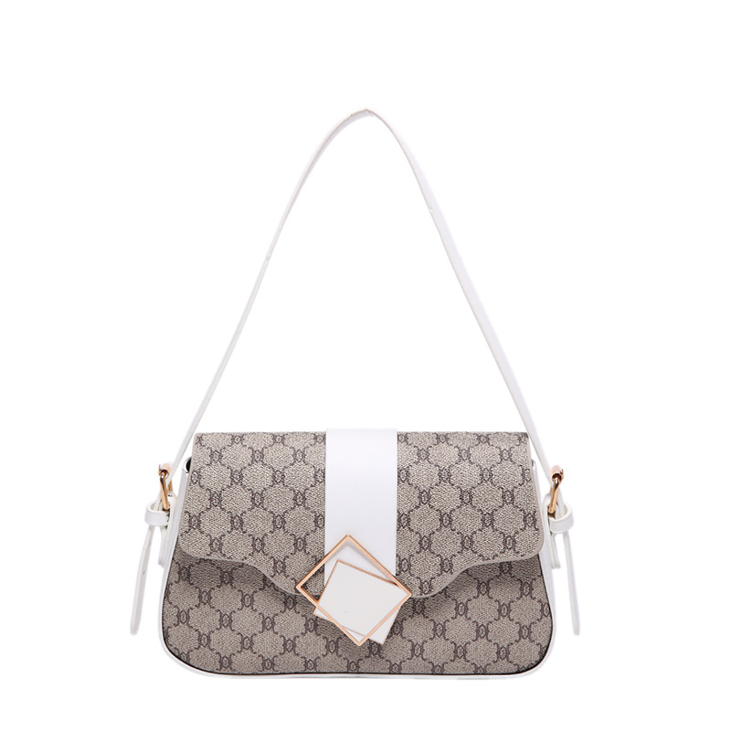2024 nuevo bolso de axila de un solo hombro de estilo occidental de moda simple bolso cuadrado pequeño de viaje hermoso bolso de mensajero casual mujer