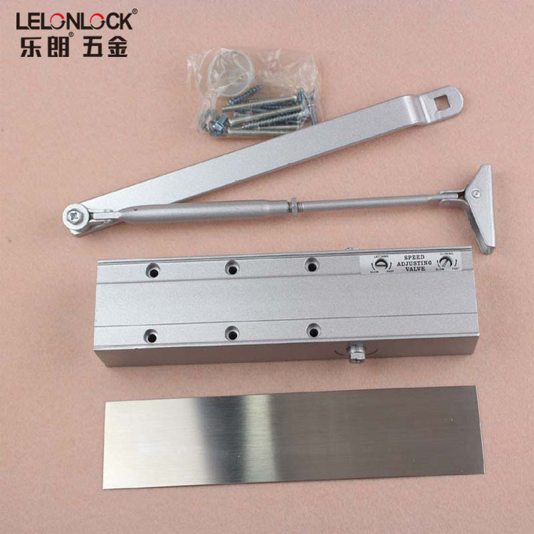 Cerrador de puerta pesado cuadrado al por mayor Cerrador silencioso hidráulico Accesorios de hardware de puerta de ingeniería Cerrador automático de puerta ignífugo