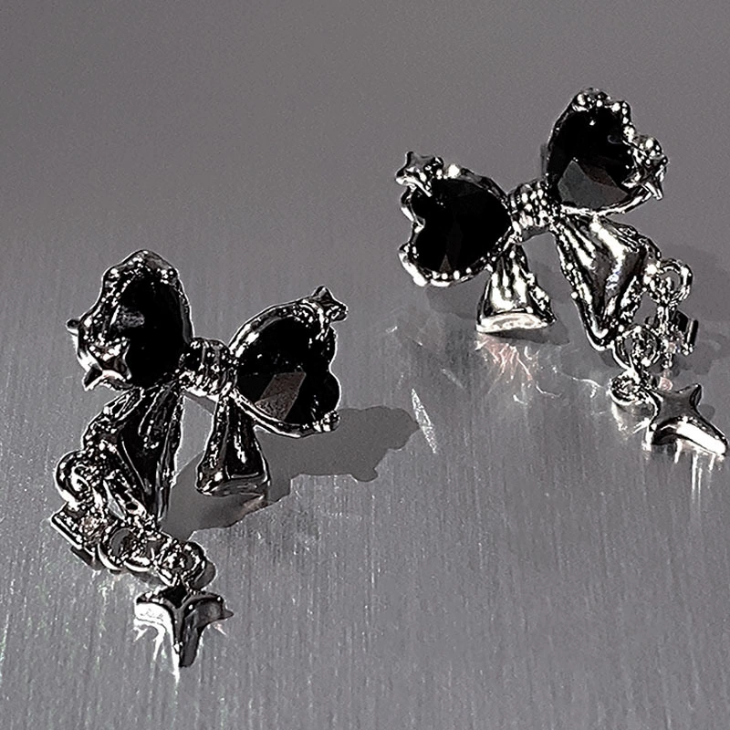 Серьги-бабочки с цирконами, репеллент от комаров, серьги-клипсы, образец серебро 925, стиль высокого качества