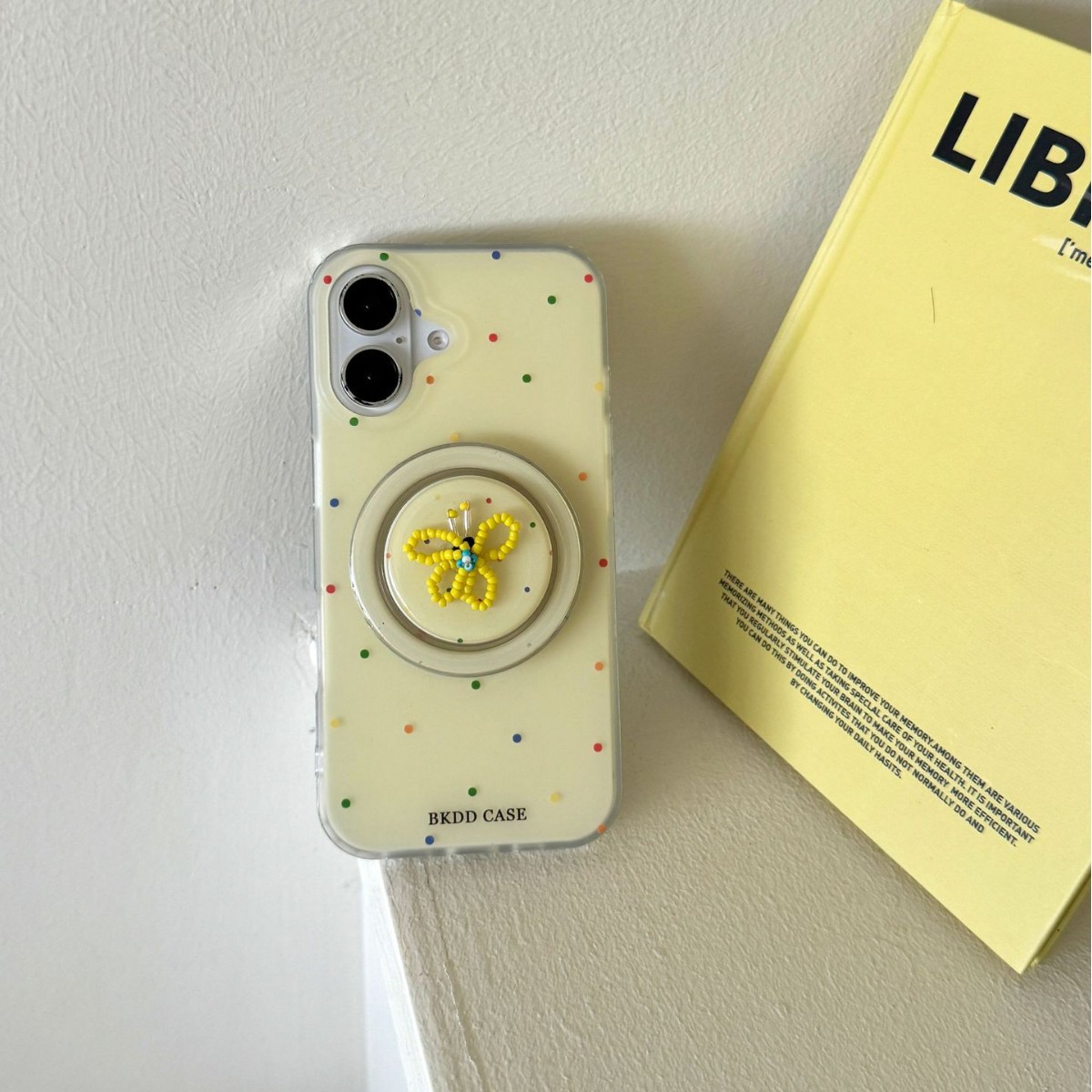 El arco de lunares de color ins es adecuado para iPhone15/16 funda para teléfono móvil 14Pro magnético 16ProMax femenino 13P