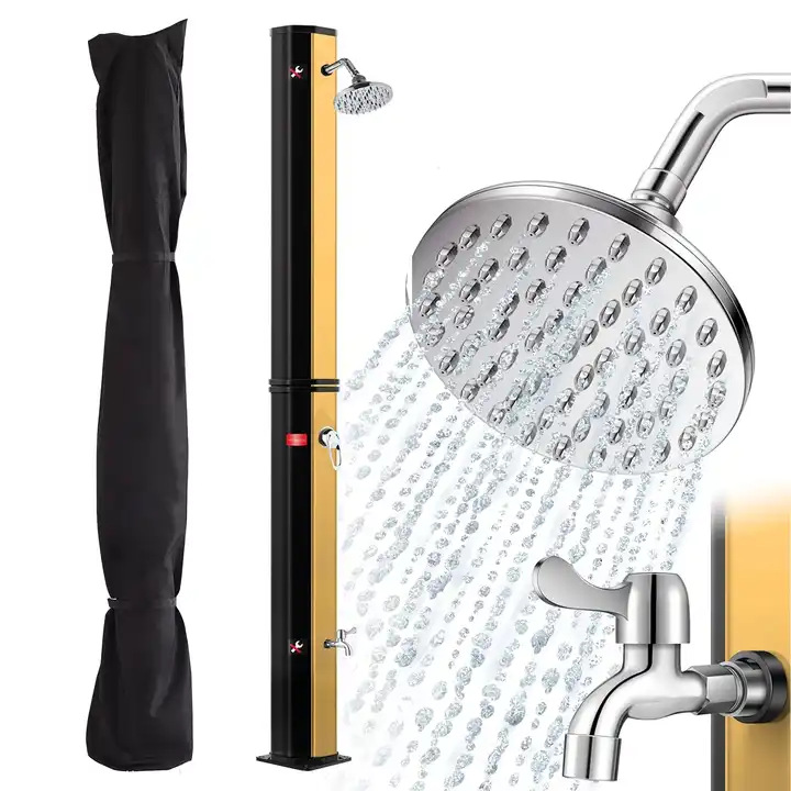 Kangrun 35L oro interior ducha portátil piscina natación al aire libre PVC material de dos partes columna de ducha