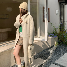 2025羊毛大衣秋冬新款皮草大衣羊毛羊毛呢子皮毛一体批发