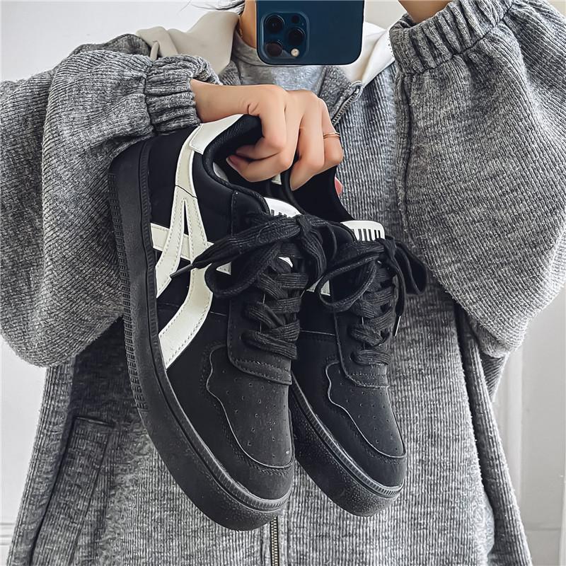 Zapatos de hombre de otoño versátiles retro americano skate casual nicho original juvenil deportivo zapatos de entrenamiento de alta altura