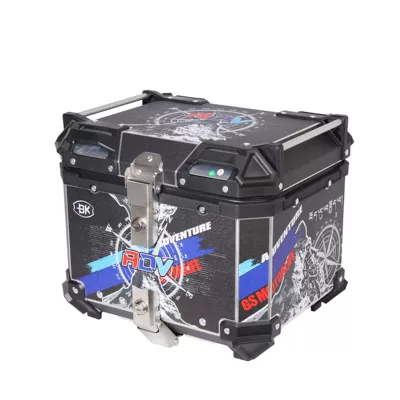 white aluminum alloy tail box: Motorcycle trunk