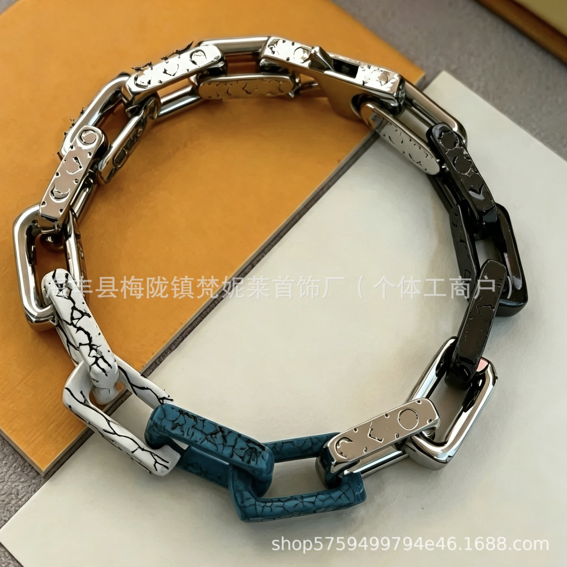 대나무 블루 팔찌 21cm