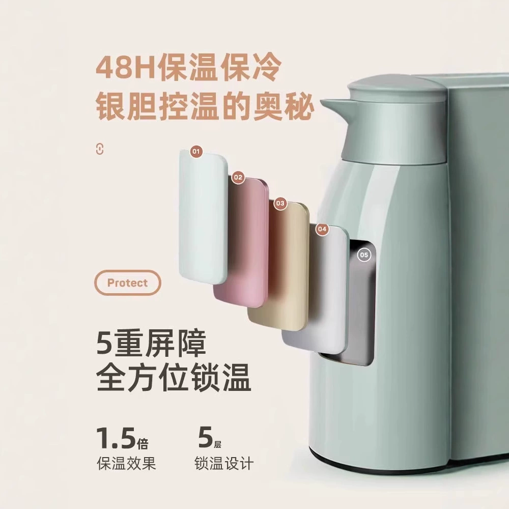 Thermos, capacious glass teapot for home use