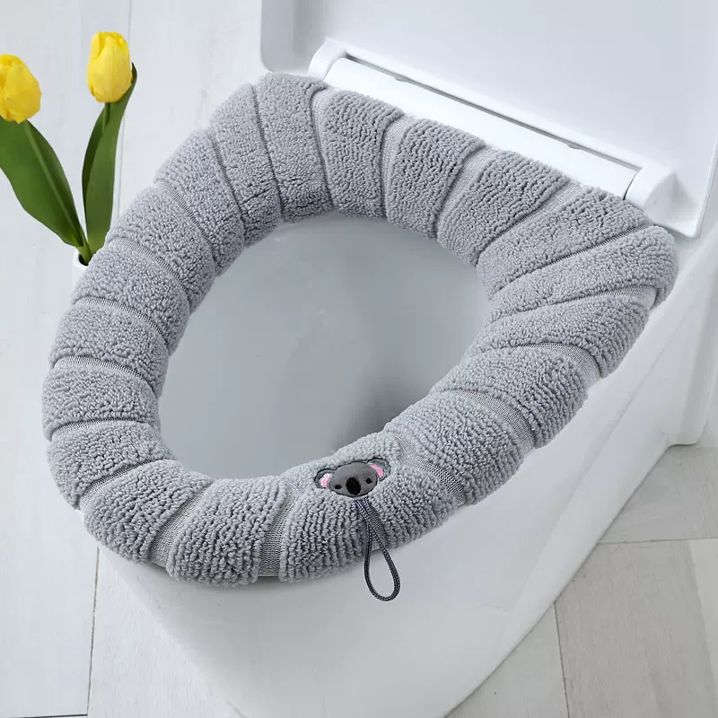 批发马桶坐垫家用坐便套地摊马桶套针织马桶圈毛绒马桶垫加厚