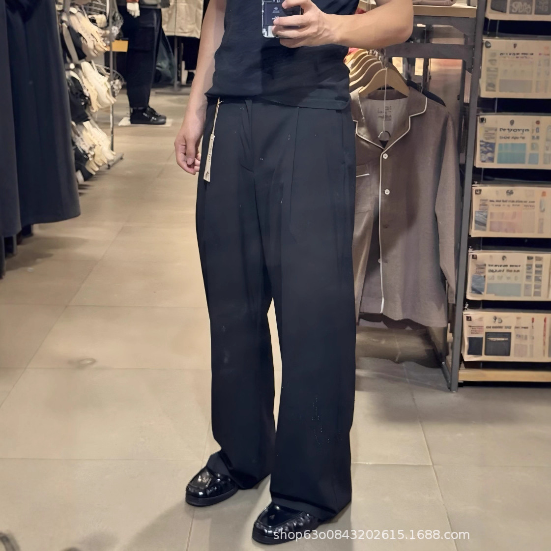 Original High-Quality Acn@ 1981m Silhouette Straight-Leg Trendy Casual Trousers with Stereo Tailoring for Men and Women